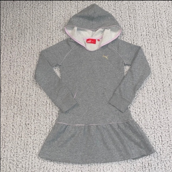 Girlโs 2pc Puma Sweatshirt Dress Bundle Set, Size S - Picture 2 of 14